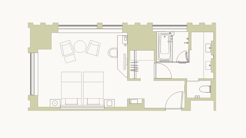 클럽 프리미어 코너 트윈 평면도
