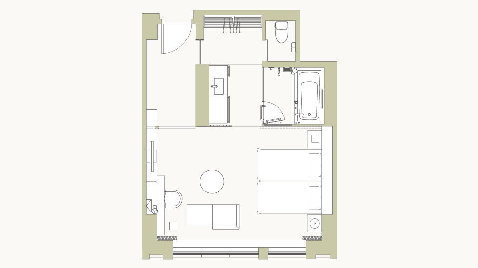 Deluxe Hollywood Twin Floor Plan