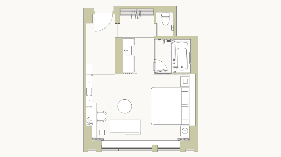 디럭스 킹 평면도