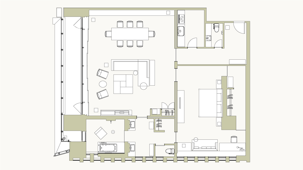 Sanno Suite 평면도