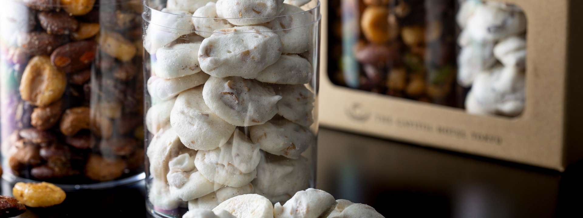 Truffle nuts and chocolate meringue
