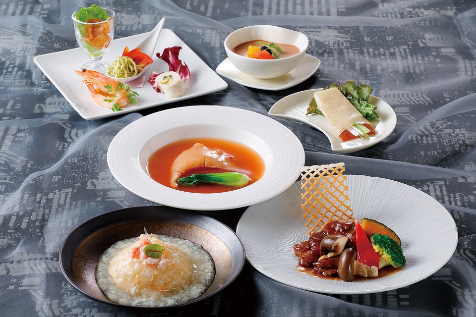 Braised Shark Fin and Peking Duck Course