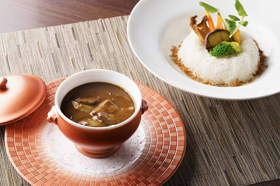 ビーフカレー温野菜添え